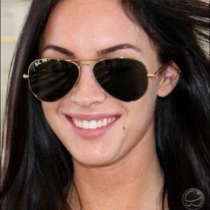 Classic Ray-Ban Aviators Gold / Green Lenses